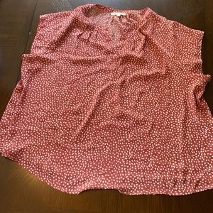 Fun2fun short sleeve Lillian v neck polyester blouse